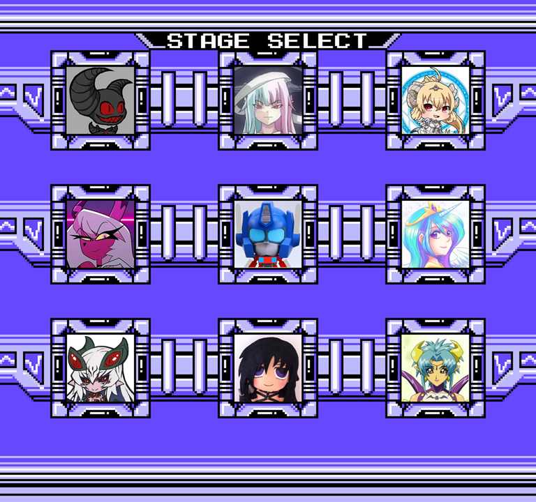 MEGAMAN Stage Select Template by sheepman5003 on DeviantArt