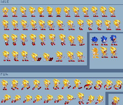Modgen Vector Sprites Super sonic modgen sprites fix by MAXTH231 on DeviantArt