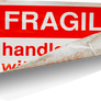 Fragile label transparent png