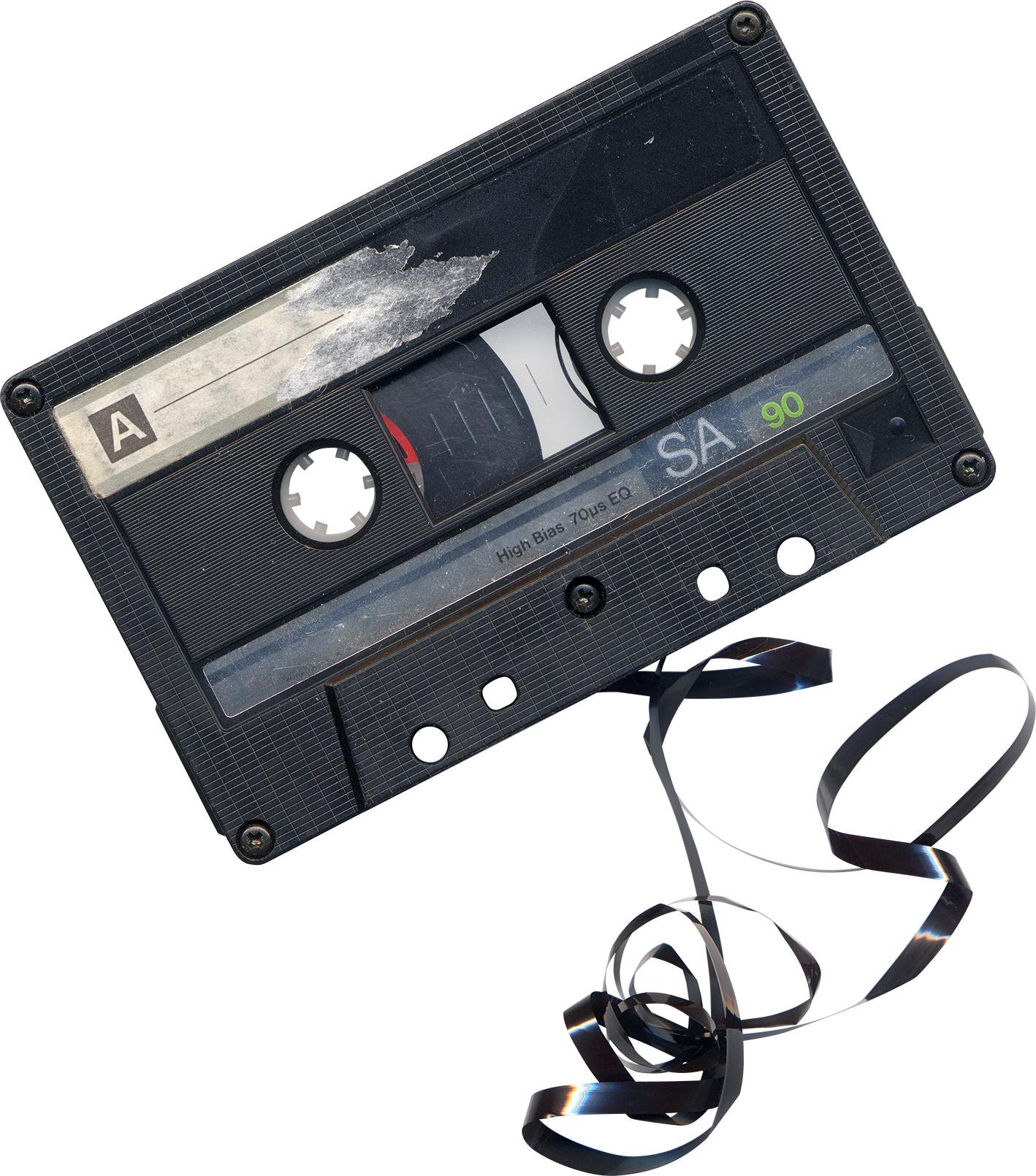 Chewed Cassette Tape png