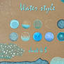 Water photoshop text style