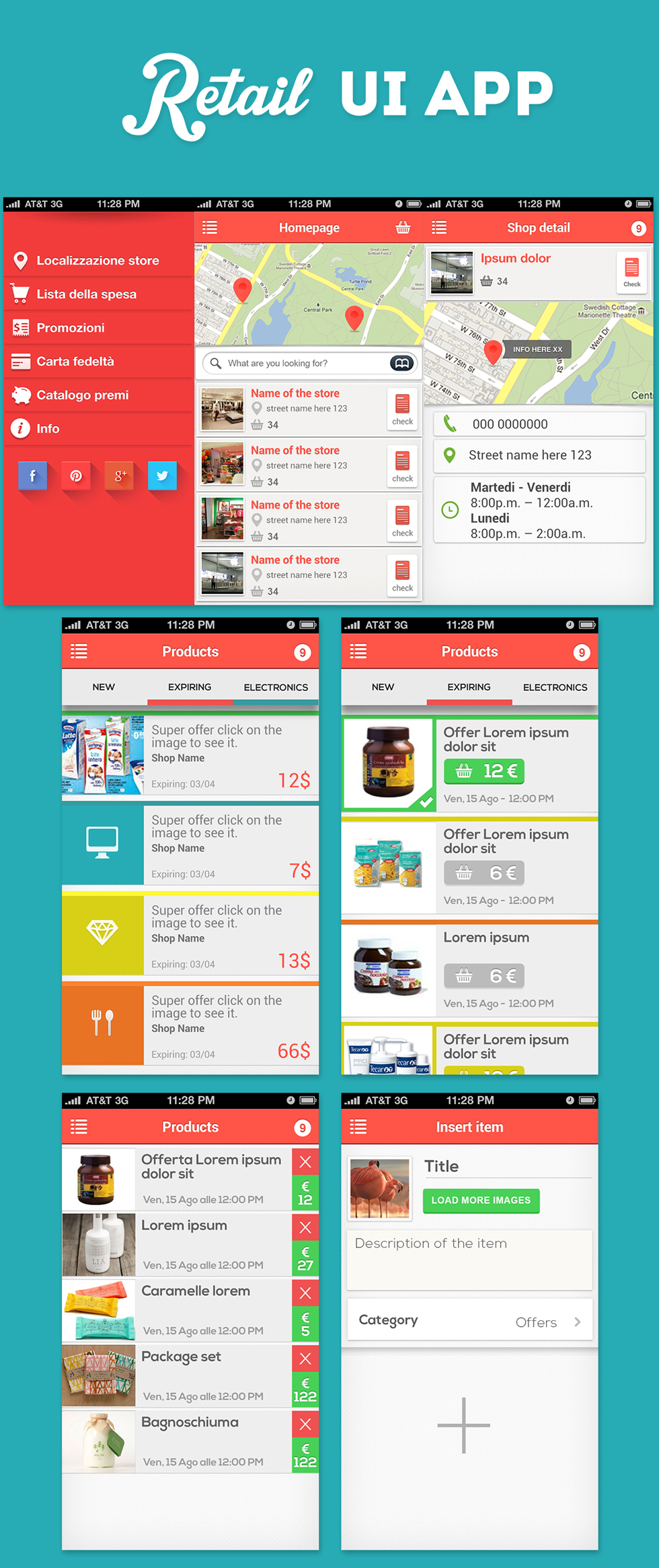 Retail app template