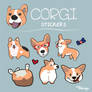 FREE corgi stickers