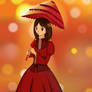 the princess with umbrella:Meiko