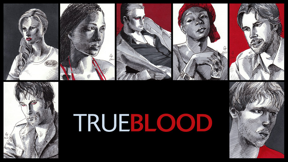 True Blood sketch cards