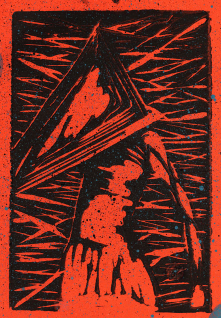 Pyramid Head relief print