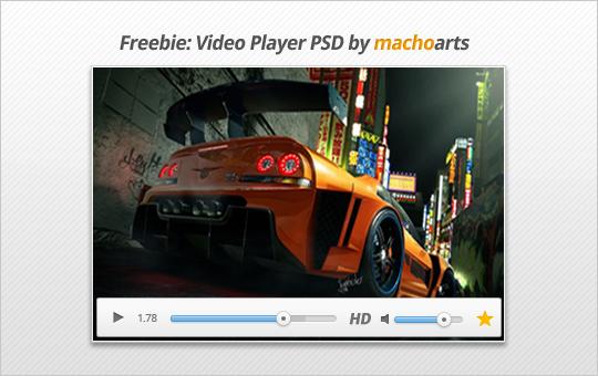 Video Player PSD