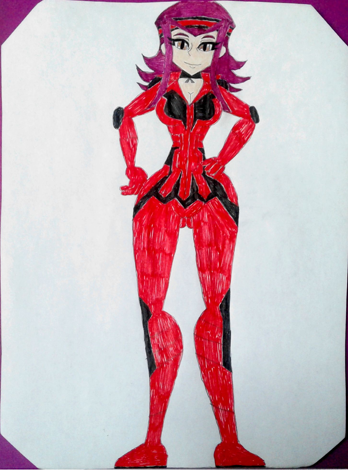 Akiza Fudo (Timeskip version, D-runner Suit) by BenorianHardback26
