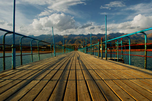 Issyk-Kul lake in Kyrgyzstan