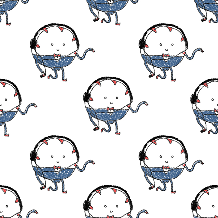 Peppermint Butler Tile Background