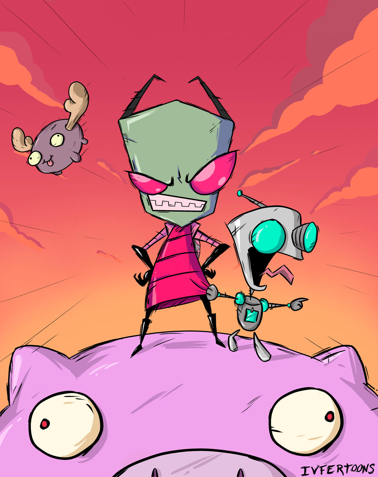 Invader Zim by IvFerToons on DeviantArt