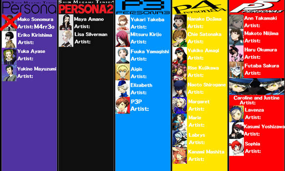 ROSA NOZOMI VS PERSONA GIRLS Full List (So Far...)