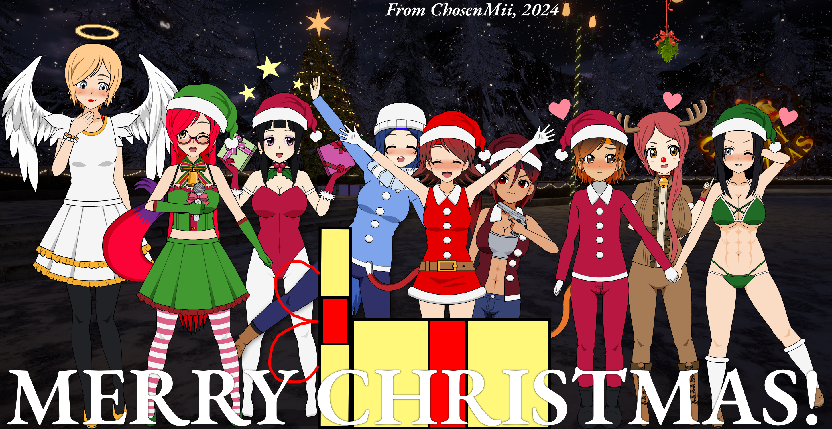 Merry Christmas, from Rosa and friends! (2024)