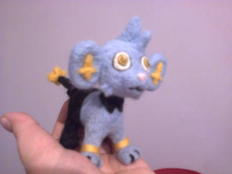 Shinx needle felted plush