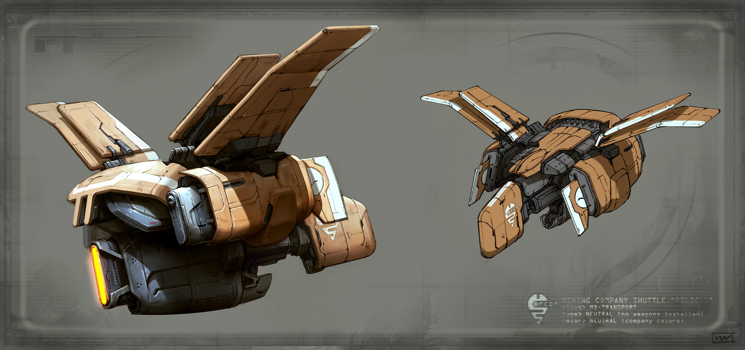 mining ship concept by rawwad