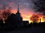 Church Sunset by Novox-Prayer