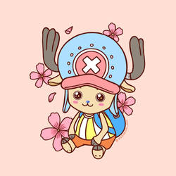 Chopper with sakuras