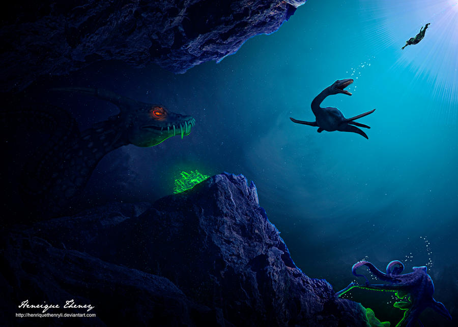 Creatures of the deep by Henriqu3Campos