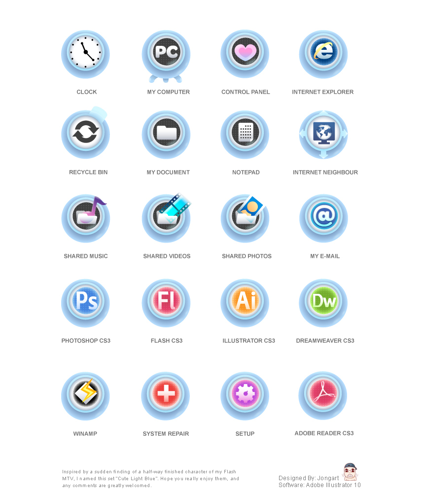 Windows Icon-Cute Light Blue