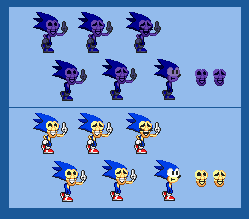 Majin sonic sprite sheet by 3-BingoBingo on DeviantArt