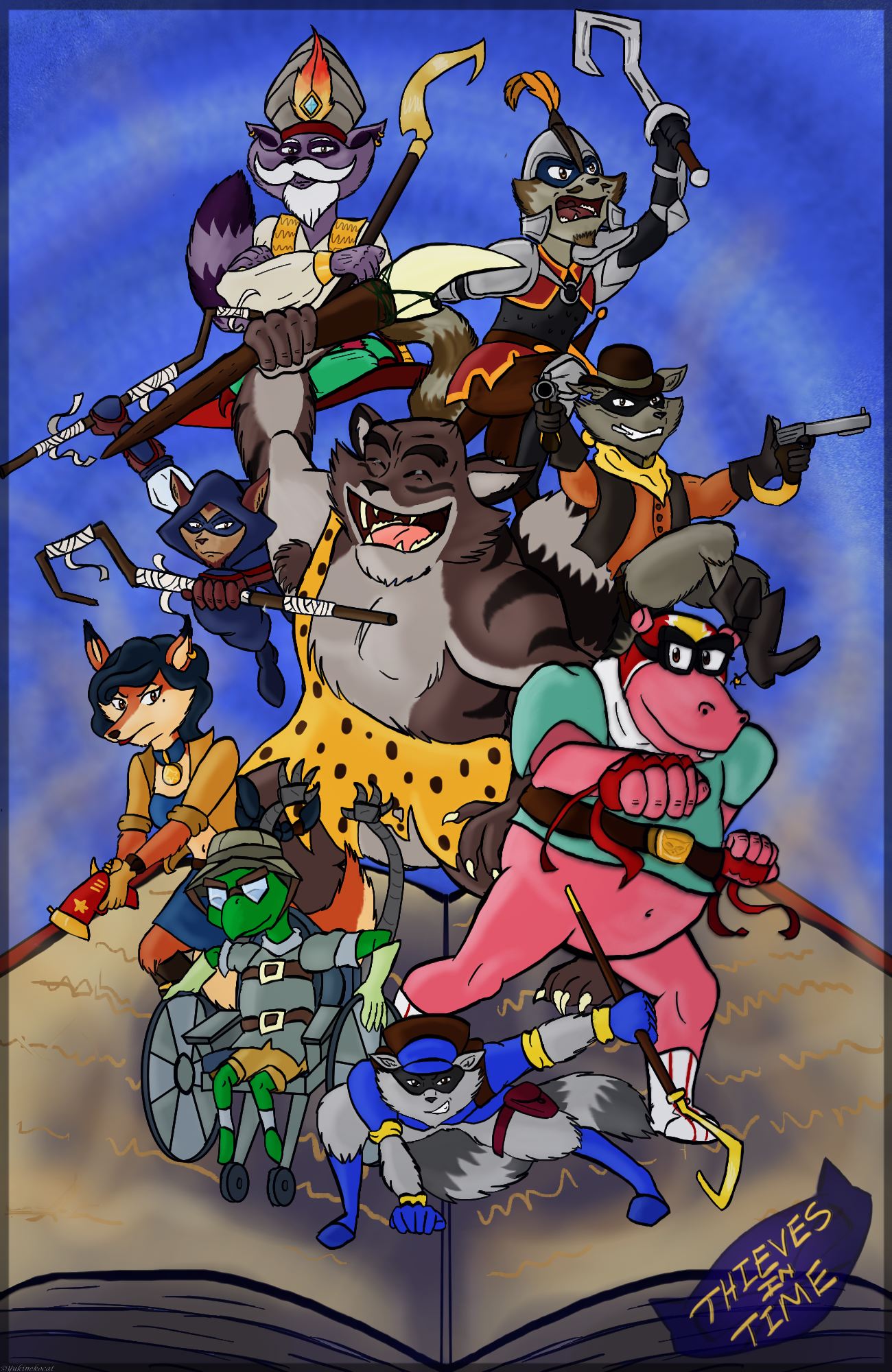 Sly Cooper-Thieves in Time Poster by Yukinekocat on DeviantArt