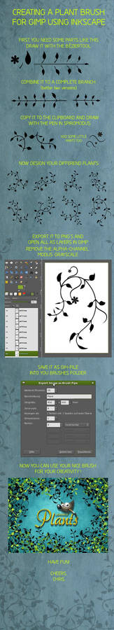 Inkscape GIMP-Brush Tutorial