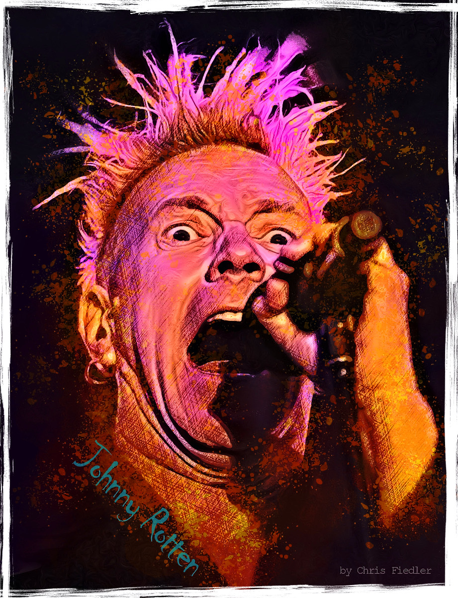 Johny Rotten Colouring Johnny Rotten by Chrisdesign on DeviantArt