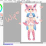 Sylveon Gijinka WIP!