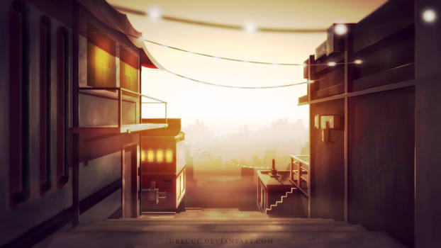 Anime Style Background - Smog