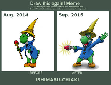 Draw This Again : Black Mage Yoshi.