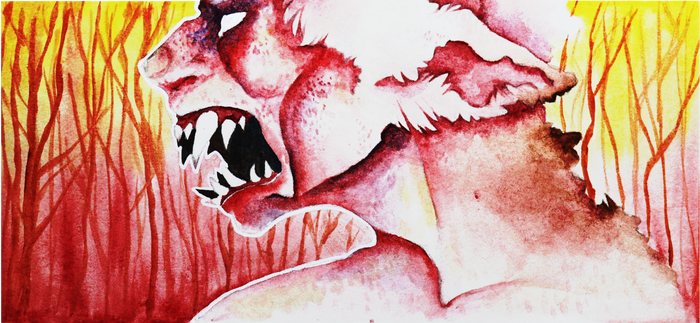 Watercolor Wendigo