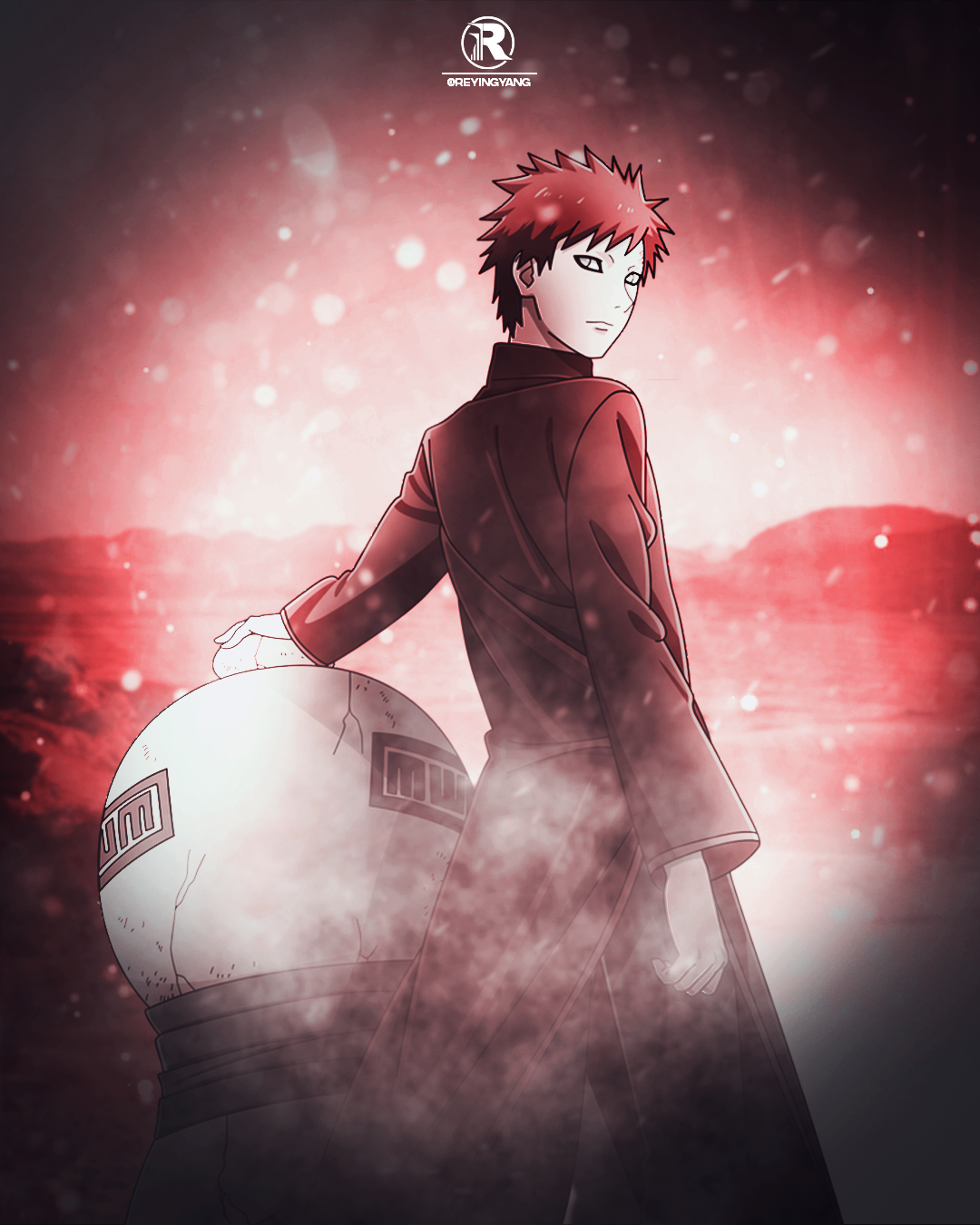 Graphic wallpaper of Gaara HD wallpaper