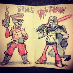 Bones And Darth Pinkerton