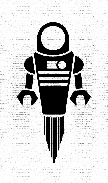 Robot Vinyl Sticker by markneu on DeviantArt