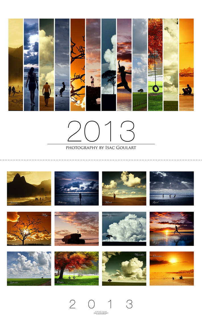 2013 Calendar - White by IsacGoulart