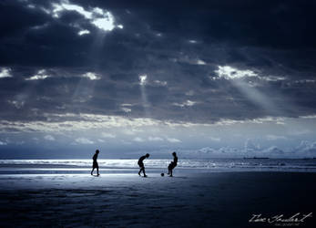 Football on the Beach by IsacGoulart
