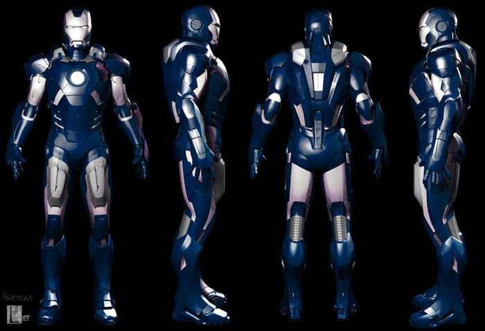 Blue Iron Man Armor By Hydroman95 On Deviantart