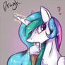 Celestia eating Ice cream