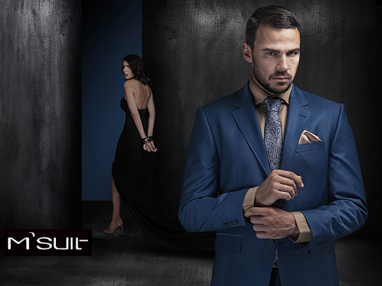 M suit advert campaign