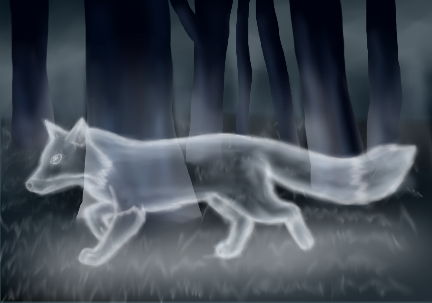 Ghost fox by NightIceCat on DeviantArt
