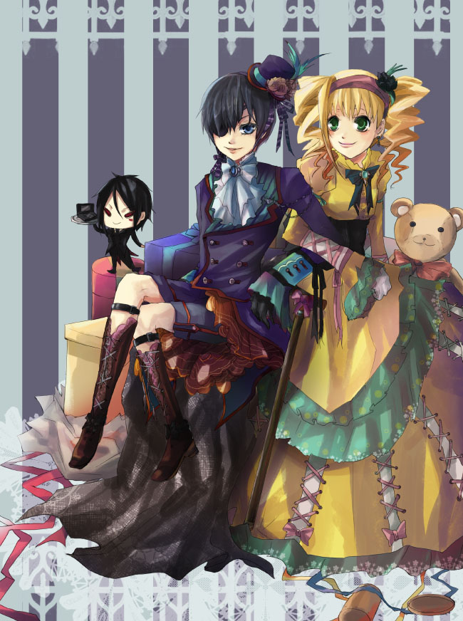 Kuroshitsuji Ciel Lizzy By Miyukiko On Deviantart