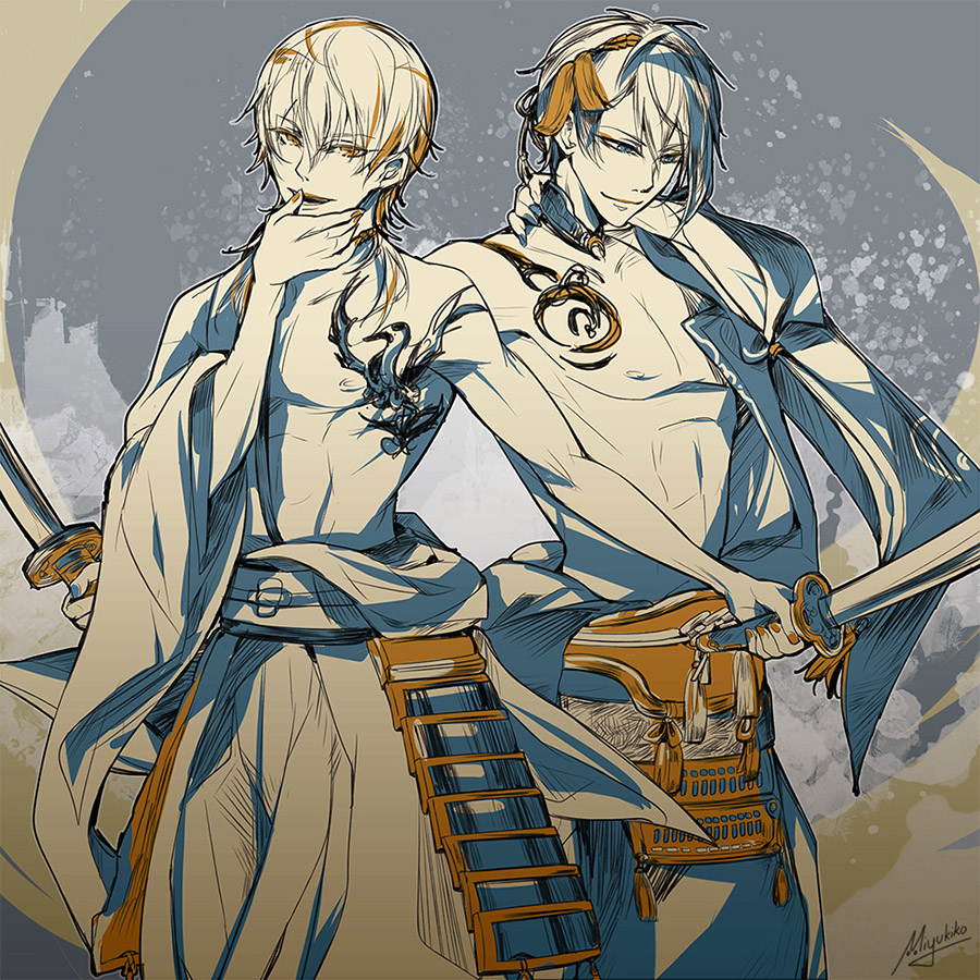 ToukenRanbu - blues and golds