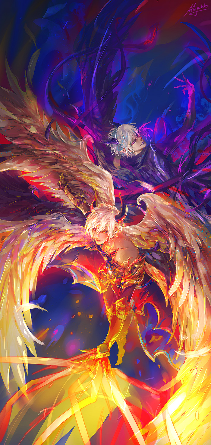 Shingeki no Bahamut - Lucifer and Azazel