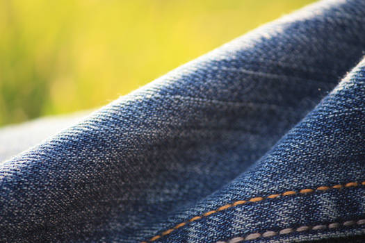 Jeans in grass