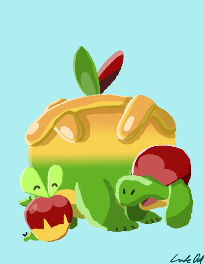 Applin Appletun by MajoraTingle on DeviantArt