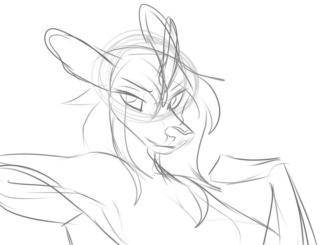 A sideways glance! by Whitefeathur