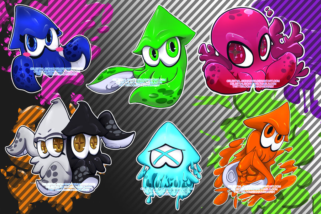 Splatoon Squids by Celestial-Biohazard on DeviantArt
