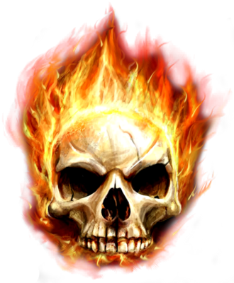 Skull In Fire