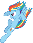 MLP: FiM Vector - Rainbow Dash (Posing) #4