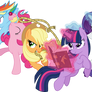 MLP: Fighting is Magic - Mane 6 (Vector)